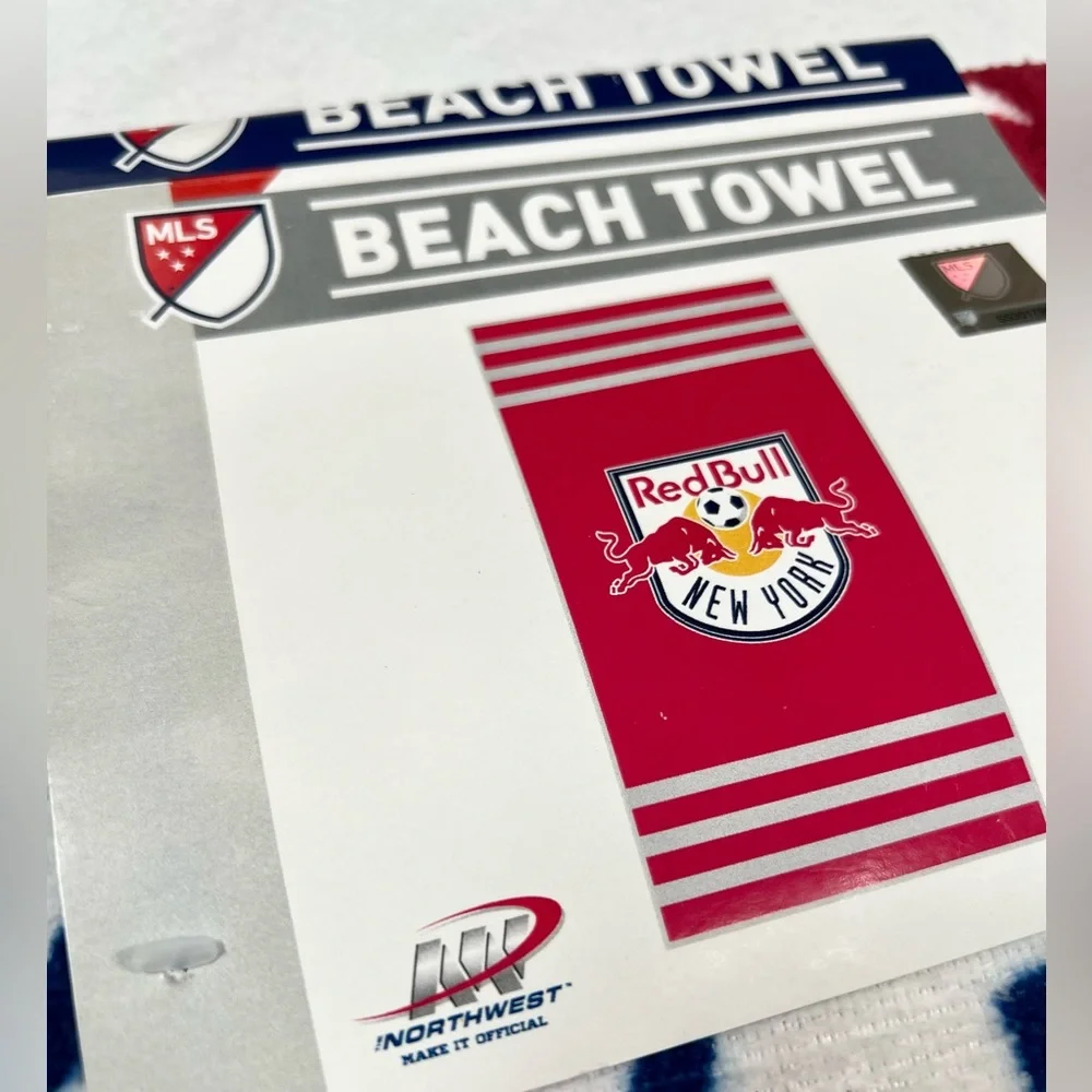 NORTHWEST New York Red Bulls‎ Beach Towel MLS Major League Soccer NEW NWT
